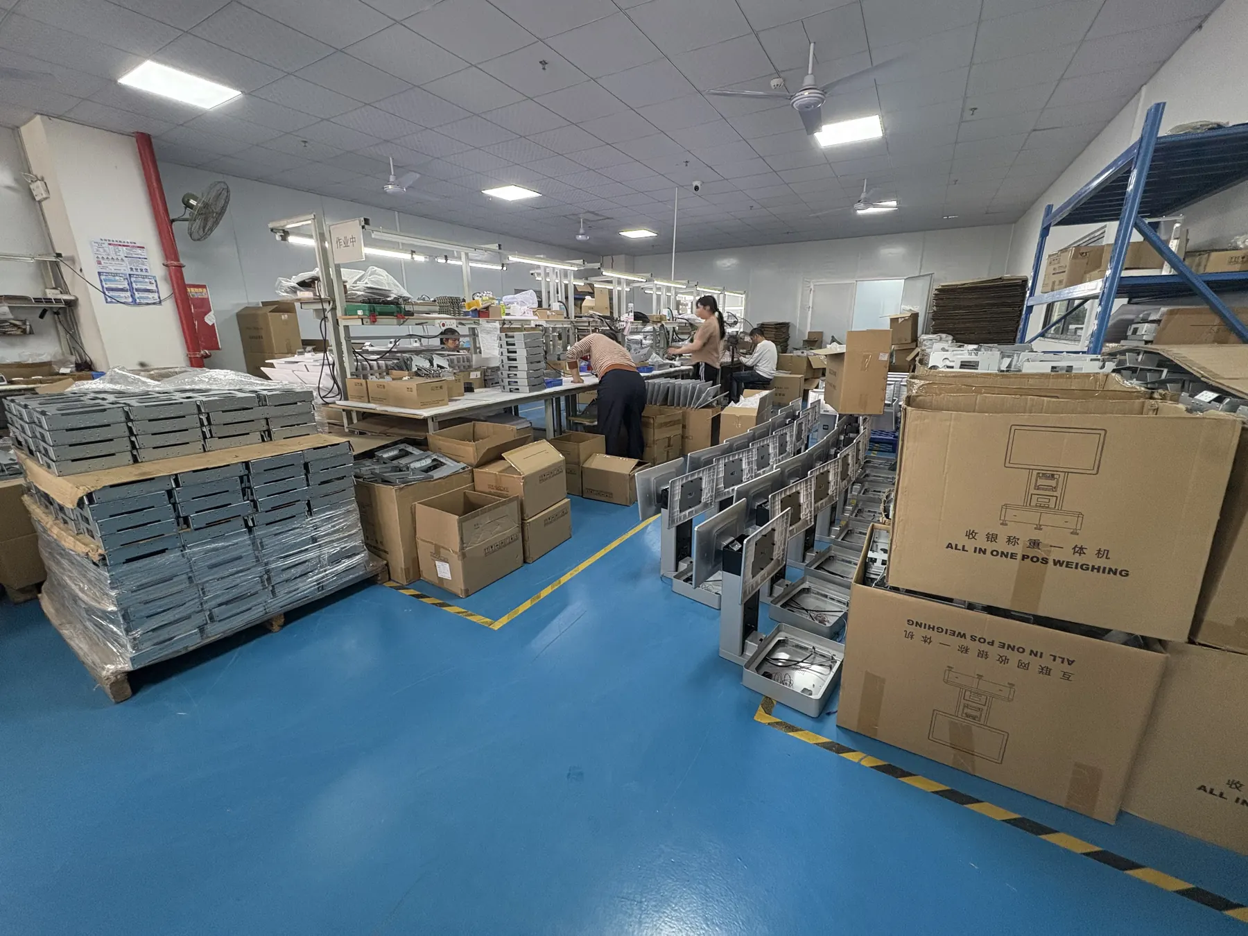 POS hardware assembly workstations