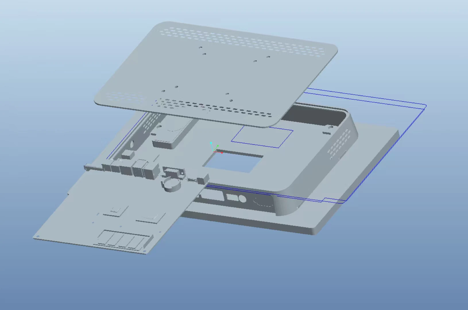 Exploded mechanical design for JINLINKE ODM tooling and sample development